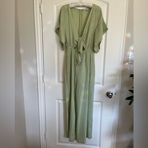 Light green jumpsuit